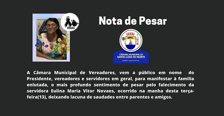 NOTA DE PESAR